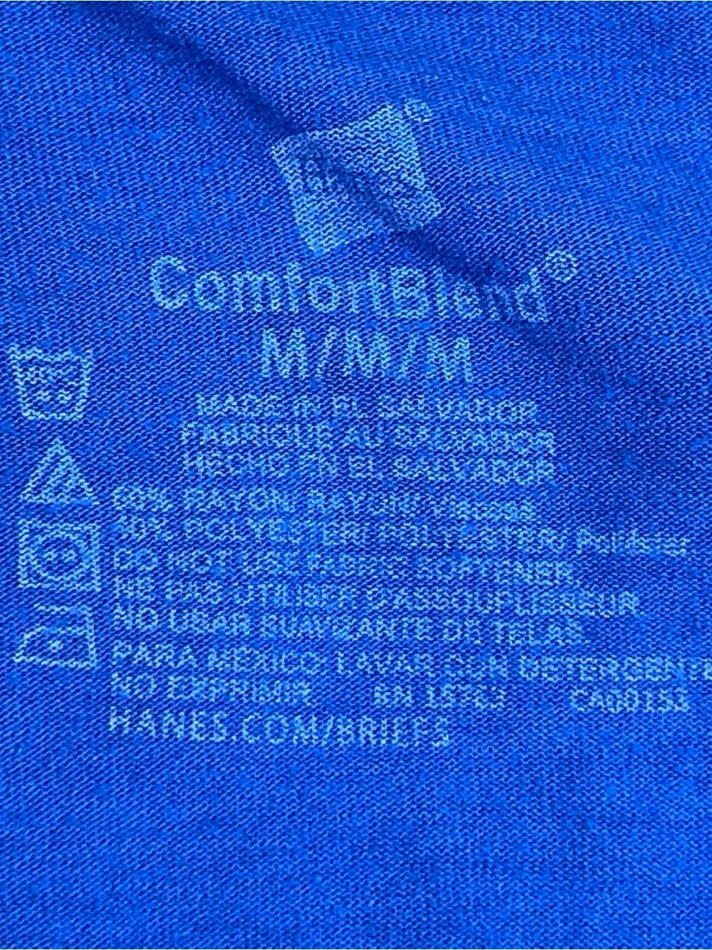 Lot Of 3 Medium Mens Underwear Blue Grey Boxer Brief Hanes George